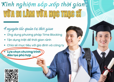 Cách cân bằng thời gian hiệu quả cho nguời vừa học thạc sĩ vừa đi làm