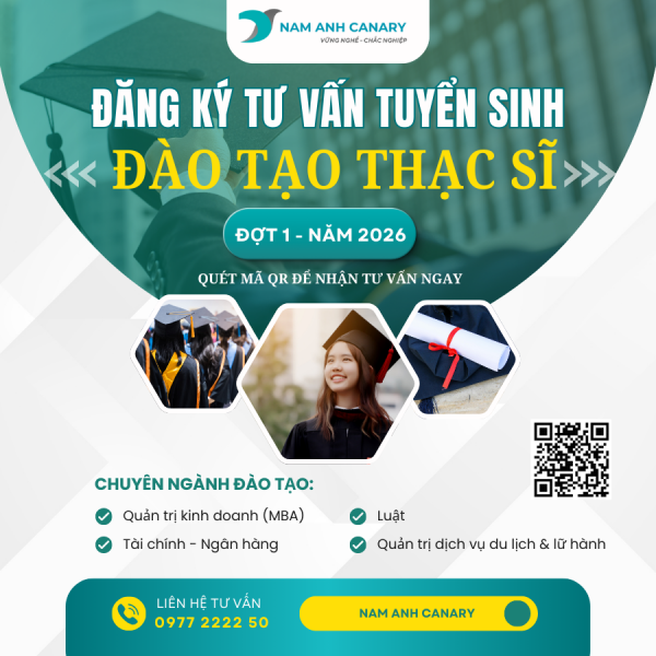 TUYỂN SINH TRÌNH ĐỘ THẠC SĨ ĐỢT 1 NĂM 2026