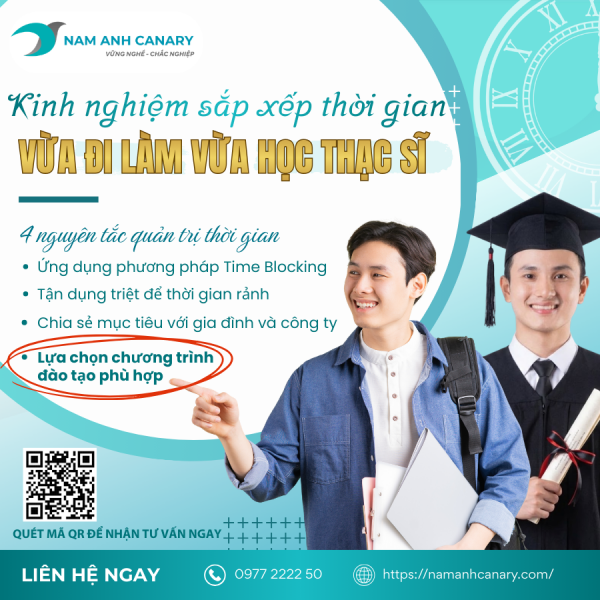 Cách cân bằng thời gian hiệu quả cho nguời vừa học thạc sĩ vừa đi làm