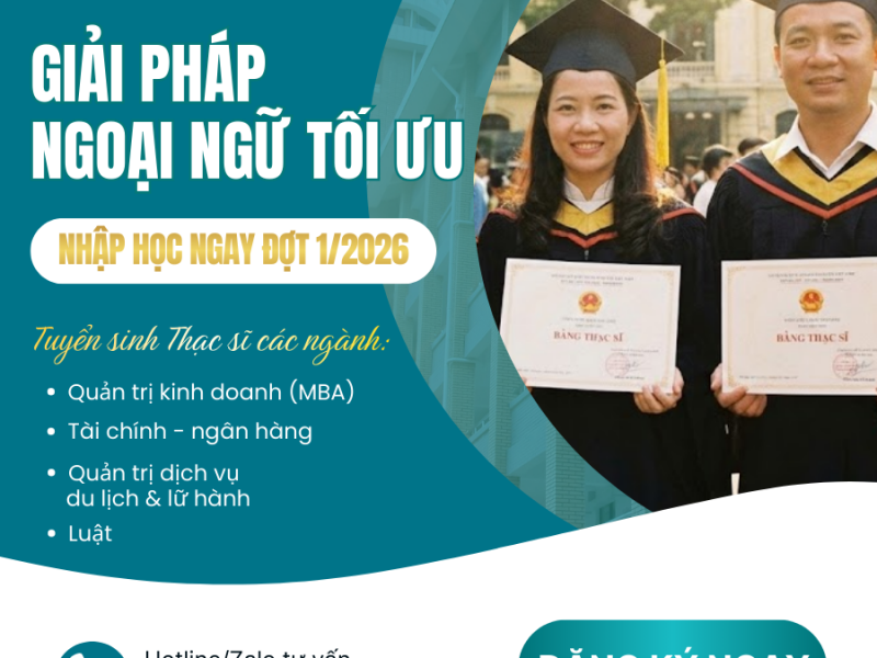 Không Có Chứng Chỉ Tiếng Anh? Giải Pháp Xét Tuyển Thạc Sĩ Tối Ưu Đợt 1/2026